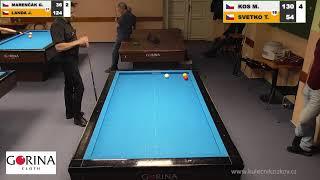 Czech league | Balkline 52/2 | 1st class | 5th round | Martin Kos v Tibor Svetko