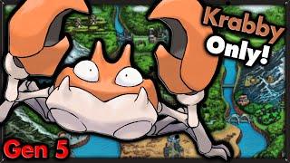 Can I Beat Pokemon Black with ONLY Krabby?  Pokemon Challenges ► NO ITEMS IN BATTLE