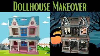 Creepy DollHouse Makeover: Dollar Tree Halloween DIY