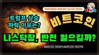 비트코인 실시간, 나스닥 반전 일으킬까? 트럼프 상승! 하락 이유는? 3/3 저녁#비트코인 #비트코인실시간 #이더리움 #리플 #cryptocurrency #차트분석