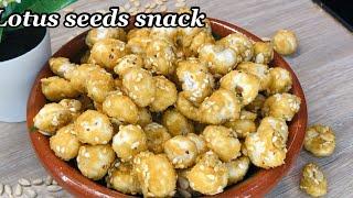 Low Carb Lotus Seeds Snack | Caramalised Makhana Recipe | Taste Assured