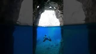 Let‘s dive into the caves  #shorts #greece #travel #bluewater #zakynthos