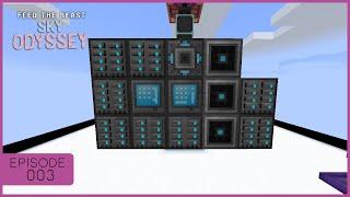 Massive Storage & Auto crafting - FTB Sky Odyssey The Middle S4EP003