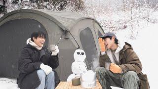 Why are you doing this while leaving your real home...?️ (Winter camping part.2)