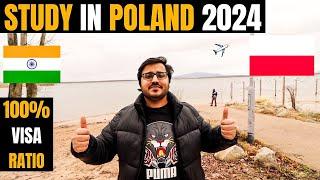 STUDY IN POLAND 2024| Easiest Country in Europe for Study Visa for Indians| 100% Visa Sucess Ratio