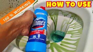 HOW TO USE DOMEX DISINFECTANT TOILET CLEANER | How to clean toilet bowl stains |Domex toilet cleaner