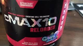 Betancourt Nutrition cMAX10 Reloaded Intra Post Workout Creatine Cell Volumizer Review