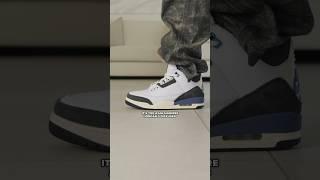 Wearing the A Ma Maniere x Jordan 3 Diffused Blue