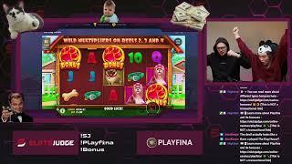 Best moments from Slotsjudge Stream: Playing The Dog House Slot by Pragmatic Play