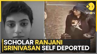 Indian Student Ranjani Srinivasan Self-Deports After Visa Revocation | World News | WION