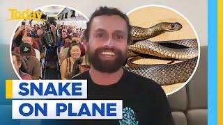 Virgin flight delayed due to snake on a plane | Today Show Australia