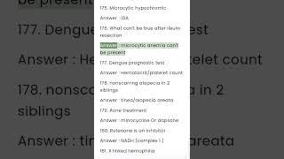 Part 14. till 185 NEETPG 2024 evening recall #neet2024 #recall