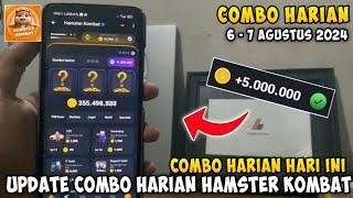 Combo Harian Hamster Kombat Hari Ini 6 - 7 Agustus 2024 | Kombo Harian Hamster Kombat Terbaru