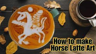 How to make horse latte art