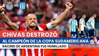 CHIVAS GOLEÓ A RACING 4 A 1. PARTIDAZO DEL REBAÑO SAGRADO!