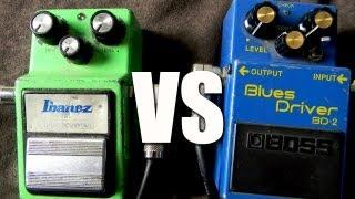 Ulbrick Modded Ibanez TS9 vs Keeley Modded BOSS BR-2 Blues Driver