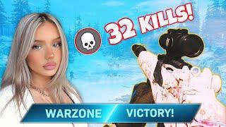 CRACKED FEMALE GAMER | 32 KILLS | CALL OF DUTY WARZONE