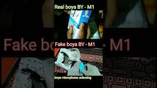 real boya by-m1 mic vs fake boya by-m1 mic    #Shorts #youtubeshort #shortvideo #short #viralvideo