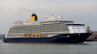 Spirit of Adventure cruise ship leaving Portsmouth Harbour, UK - Saturday 21 September 2024