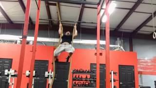 Double crazy legs rope climb.