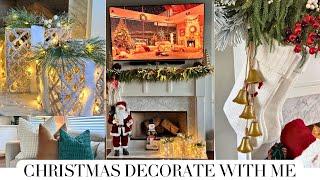 CHRISTMAS DECORATE WITH ME 2024 | LIVING ROOM | HOLIDAY HOME DECOR IDEAS