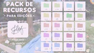 ᨳ ˒ mega pack de recursos. ‹𝟹