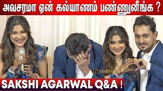 பெரிய Heroine ? Sakshi Agarwal Weds Navneet Wedding Celebrations