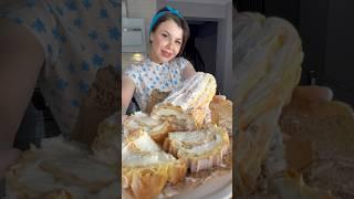 EKLER PASTASI  #eclair #cake #pasta #cooking #sweet #food #kitchen #viralvideo #viralshort