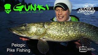 Gunki TV - Pelagic Pike Fishing in Sweden - Fish Spotting (French Subtitles)