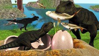 Mother Animal Save from Crocodile Of Cartoons Animals Short Movie