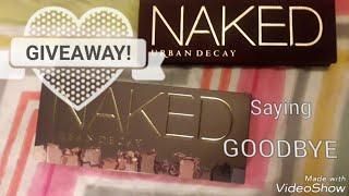 CLOSED: WINNER IN DESCRIPTION! Urban Decay Naked Palette GIVEAWAY  saying goodbye to naked palette.