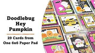 Doodlebug Design | Hey Pumpkin | 29 Cards From One 6x6 Paper Pad