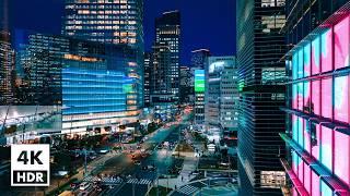 Christmas Eve in Tokyo | Yaesu, Kyobashi, Ginza | 4K HDR, Binaural Japan Ambience【12/24/2024】