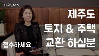 제주도 토지, 주택 부동산 교환 하실분들 접수하세요. 제주알마켓