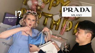 PRADA BIRTHDAY SURPRISE for MY GIRLFRIEND  *She got SHOCKED*