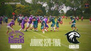 AMERICAN FOOTBALL AUCKLAND - JUNIORS SEMI-FINAL SA RAIDERS vs MANUREWA EAGLES (Juniors Match)