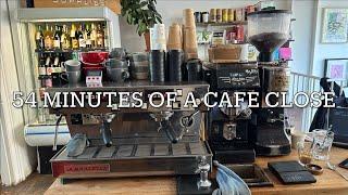 POV- Barista closes down a cafe *FULL CLOSE*