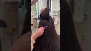 Behind the Scenes of Hand Tied Hair Extension Install #hair #hairextensions #handtiedextensions