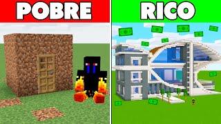 FUI DE CASA DE POBRE ATÉ CASA DE RICO NO MINECRAFT