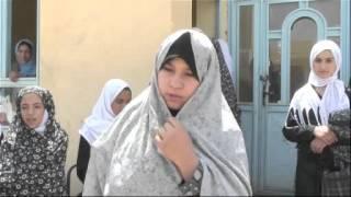 School girls in Herat on importance of education