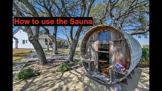 How To - Oak Hollow Sauna