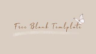 FREE BLANK INTRO/OUTRO TEMPLATE (NO TEXT)