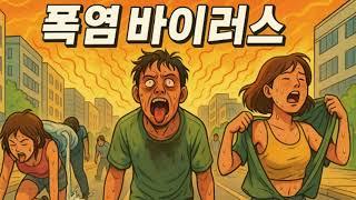  폭염바이러스 1부: 지구 종말급 더위의 일상 탈출기 #기후위기  #veo3 #주식 #로또 #빙수 #여름 #에어컨 #선풍기 #빙수 #빙과류 #더위 #유머 #ai영상