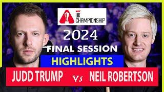 Judd Trump vs Neil Robertson | Final Session Highlights | UK Championship 2024 | #juddtrump#snooker