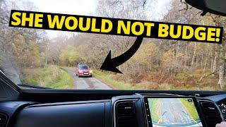 Nightmare driving road in Scotland!