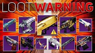 Every Weapon Leaving in Season 18 (Final Warning) | Destiny 2 Season of the Haunted