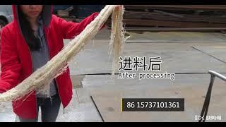 Fast Extreme Modern Banana Stem Fiber Extraction, Amazing Hemp Fiber Processing Machine