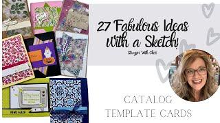 TWENTY SEVEN Great Card Ideas Featuring Stampin Up Templates!