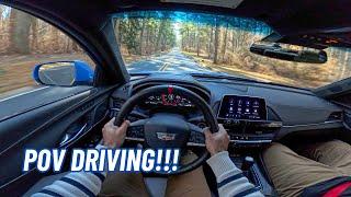 POV Spirited Driving and Drifting - 2023 Cadillac CT4-V Blackwing