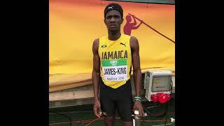 Malik James-King  runs under 49 seconds to win the men's 400MH at the Jamaica Athletics Invitational